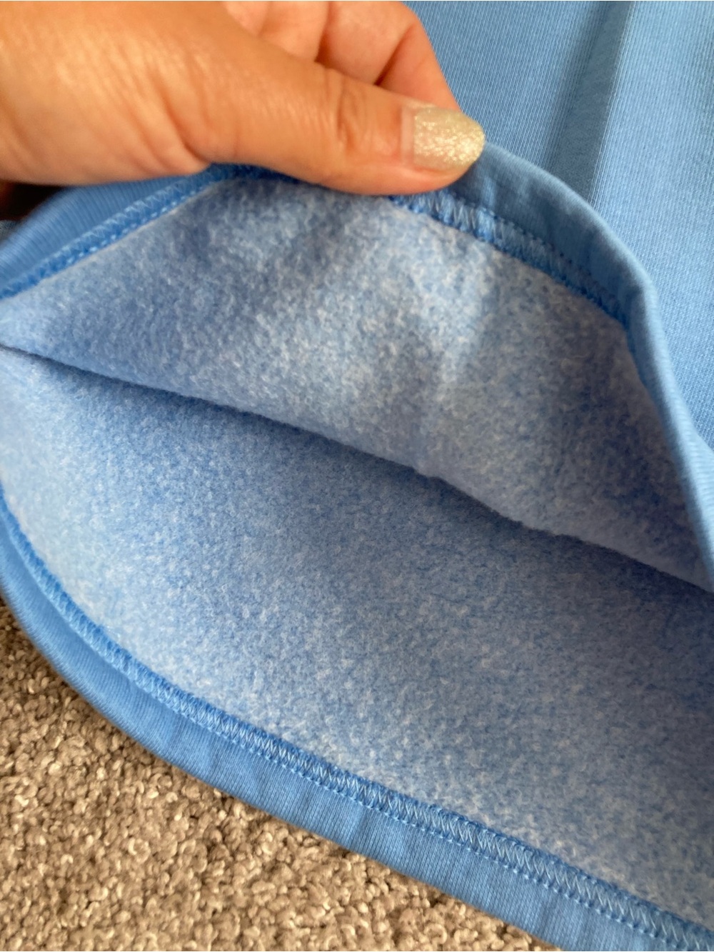 Aritzia Sky Blue Super Fleece Athletic Shorts - Picture 4 of 7